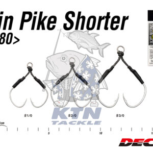 DECOY DJ-80 Twin Pike Shorter ตัวเบ็ด Assist Hook คู่สายสั้น สำหรับเหยื่อทังสเตน ทนน้ำเค็ม Made in Japan