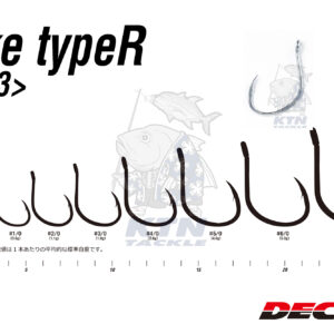 ตัวเบ็ดจิ๊กกิ้ง DECOY JS-3 Pike Type-R ก้านหนาอัพเกรด ท้องตีแบนแน่น สู้ปลาใหญ่ Light & Power Jigging แท้