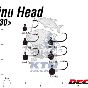 หัวจิ๊กตกปลา DECOY SV-30 (Katsuichi) Chinu Head หัวกลม บาลานซ์เยี่ยม ก้านแข็งทะลวง Japan แท้ 100%