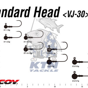 หัวจิ๊ก DECOY VJ-30 Standard Head หารต่อหัวถูกมาก คุ้มค่า เบ็ดก้านหนา JIG11 ตกปลาแบส กะพง Japan แท้ 100%